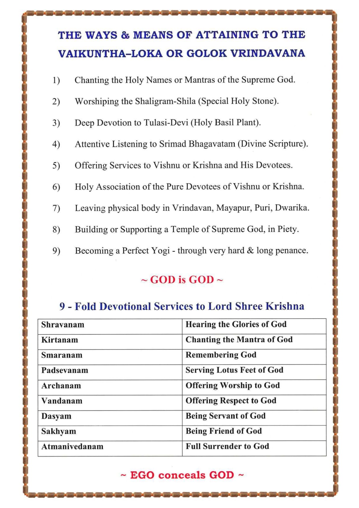 LORD KRISHNA,GOLOK-VRINDAVAN,LORD VISHNU,VAIKUNTHA-DHAM,DEVOTION,BHAKTI,TULASI,SHALIGRAM,SHRIMAD BHAGVATAM,BHAGVAD GEETA